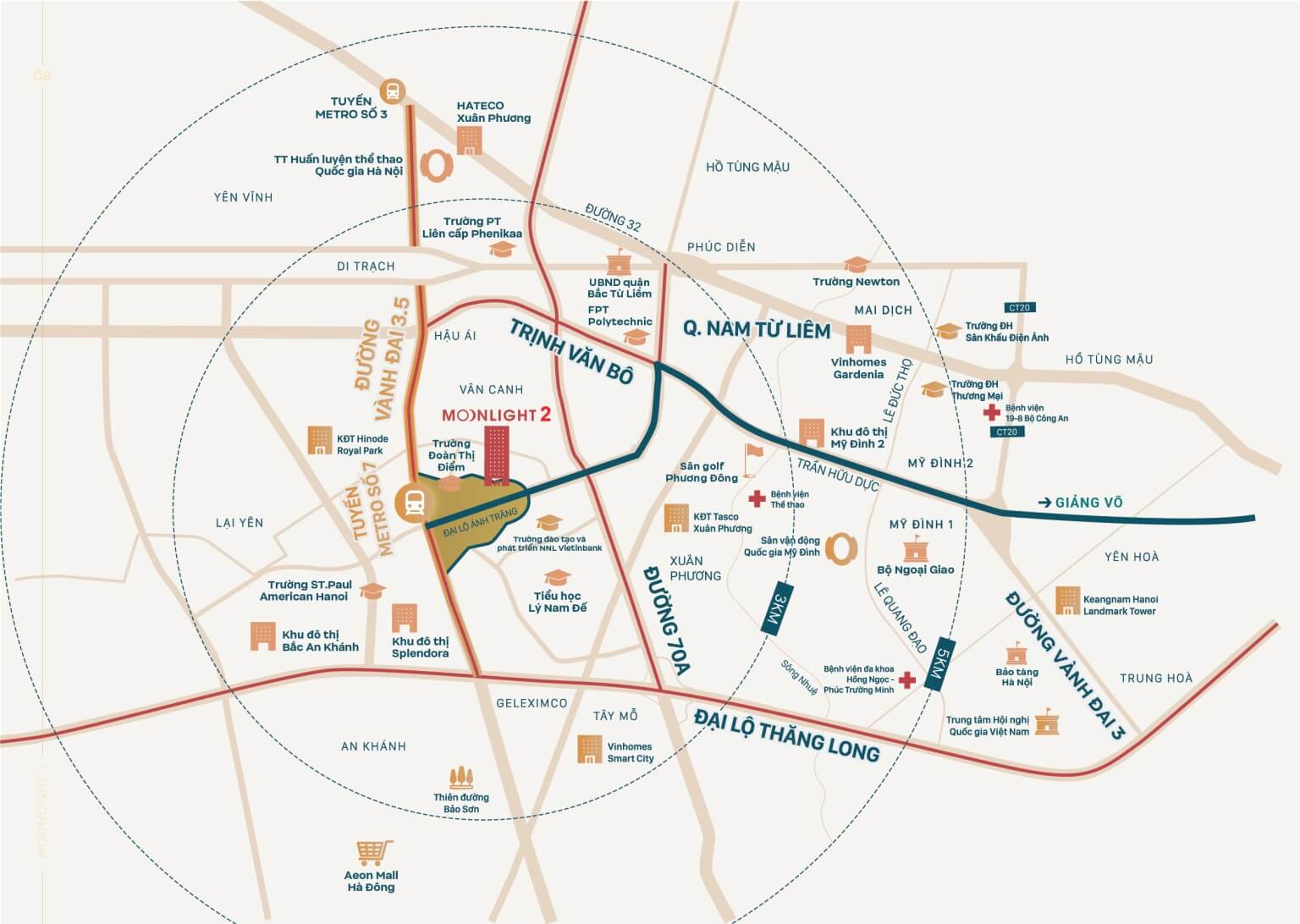 vị trí dự án moonlight 2 an lạc green symphony