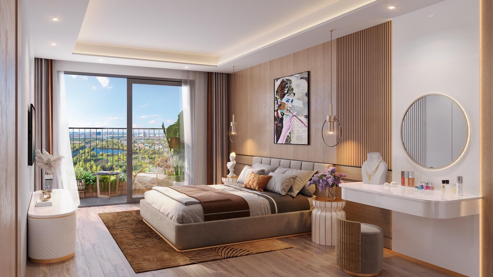 nội thất căn hộ the flame vine hinode royal park