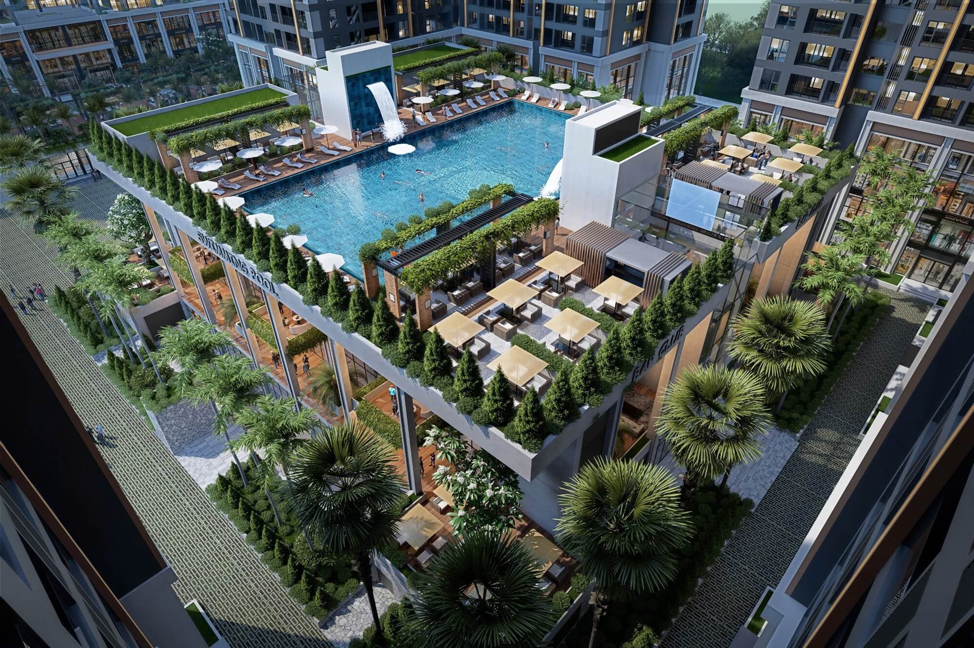 tiện ích dự án the flame vine hinode royal park