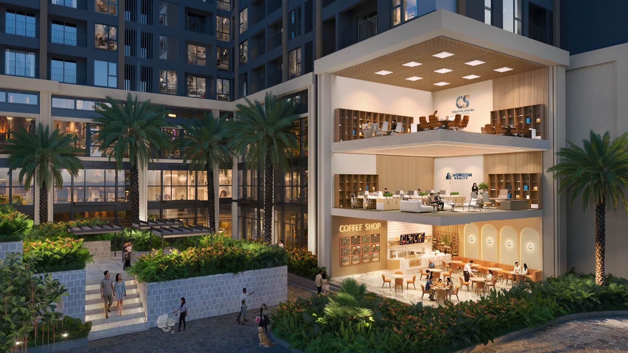 Shophouse khối đế The Flame Vine Hinode Royal Park